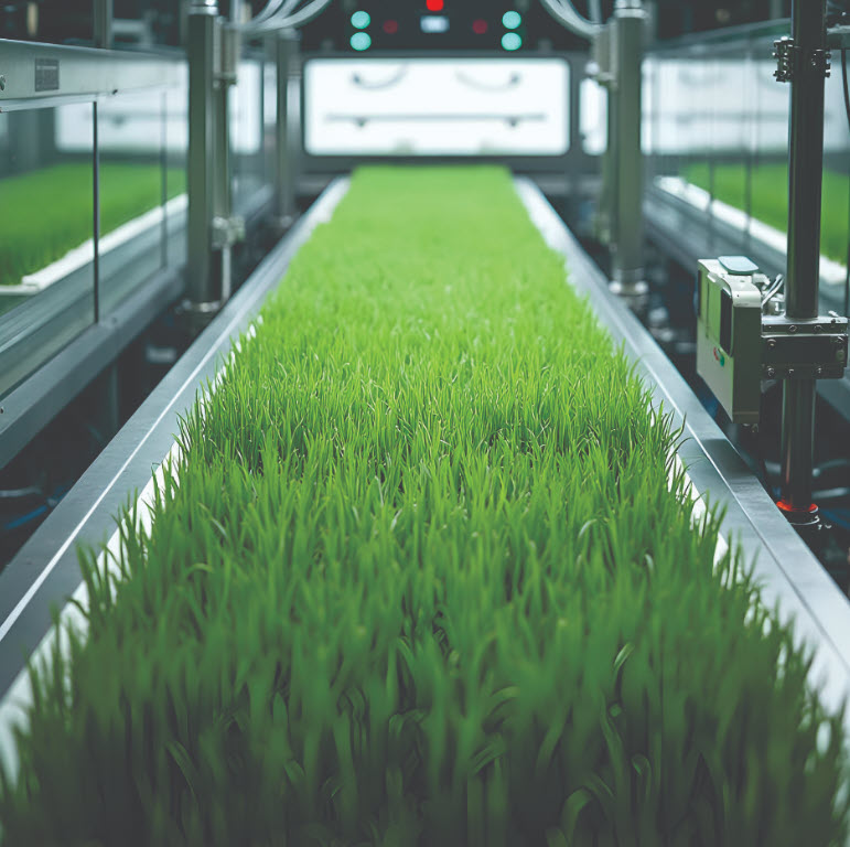 Automated hydroponic fodder growing system
