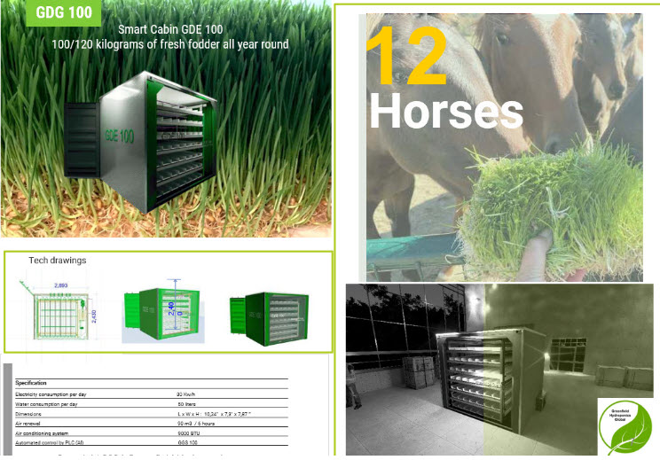 Horse fodder system installation